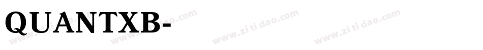 QUANTXB字体转换