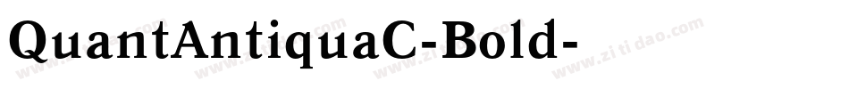 QuantAntiquaC-Bold字体转换