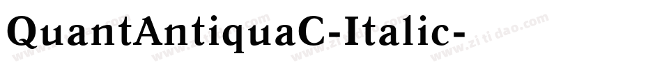 QuantAntiquaC-Italic字体转换