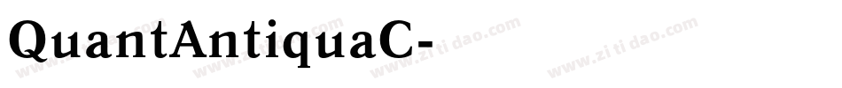 QuantAntiquaC字体转换