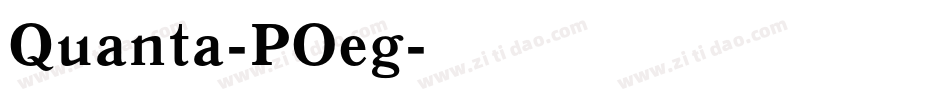 Quanta-POeg字体转换