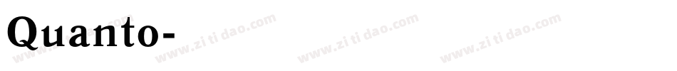 Quanto字体转换