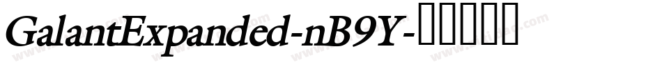 GalantExpanded-nB9Y字体转换