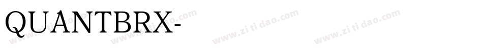 QUANTBRX字体转换