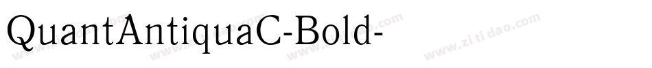 QuantAntiquaC-Bold字体转换