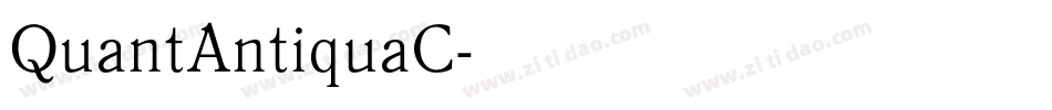 QuantAntiquaC字体转换