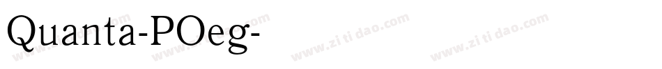 Quanta-POeg字体转换