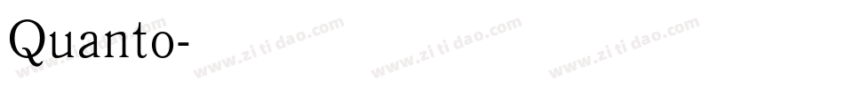 Quanto字体转换