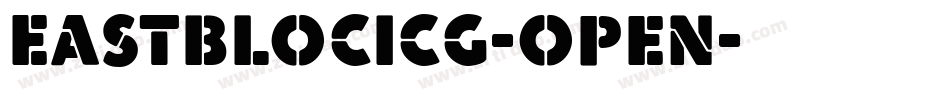 EastBlocICG-Open字体转换