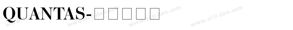 QUANTAS字体转换