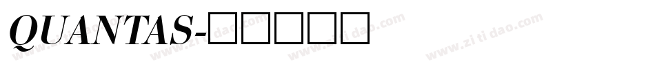 QUANTAS字体转换