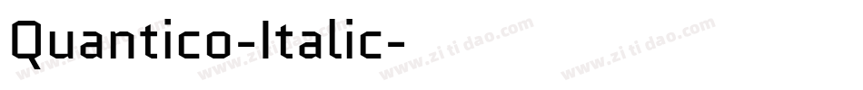Quantico-Italic字体转换
