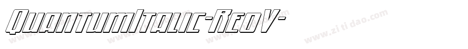 QuantumItalic-Re0V字体转换