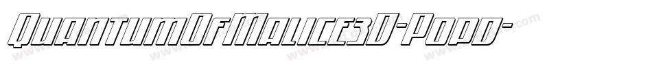 QuantumOfMalice3D-P0pd字体转换