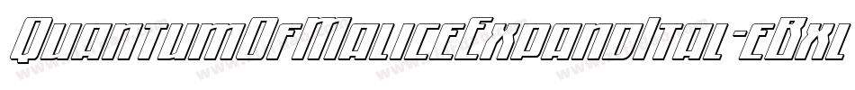 QuantumOfMaliceExpandItal-eBxl字体转换