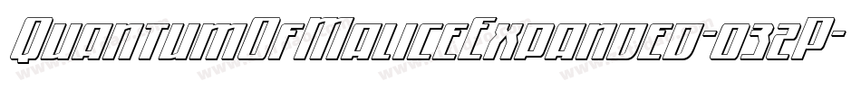 QuantumOfMaliceExpanded-032P字体转换