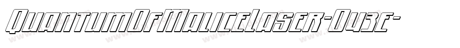 QuantumOfMaliceLaser-O43e字体转换