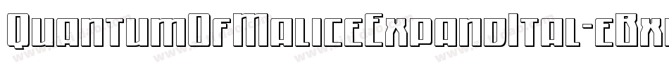 QuantumOfMaliceExpandItal-eBxl字体转换