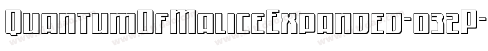 QuantumOfMaliceExpanded-032P字体转换