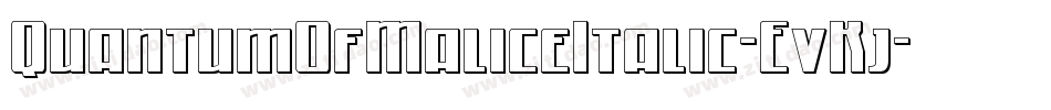 QuantumOfMaliceItalic-EvKj字体转换