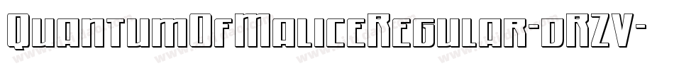 QuantumOfMaliceRegular-dRZV字体转换