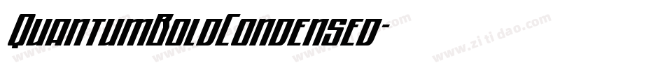 QuantumBoldCondensed字体转换 QuantumBoldCondensed字体转换