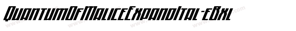 QuantumOfMaliceExpandItal-eBxl字体转换