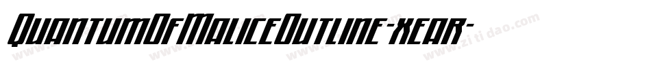 QuantumOfMaliceOutline-xear字体转换