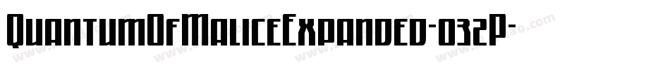 QuantumOfMaliceExpanded-032P字体转换