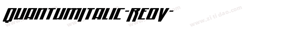 QuantumItalic-Re0V字体转换