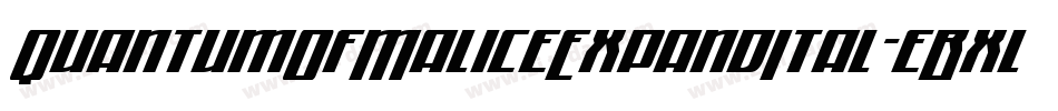 QuantumOfMaliceExpandItal-eBxl字体转换