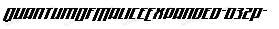 QuantumOfMaliceExpanded-032P字体转换