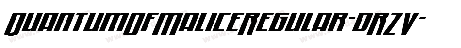 QuantumOfMaliceRegular-dRZV字体转换