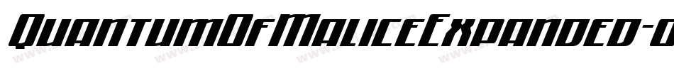 QuantumOfMaliceExpanded-032P字体转换