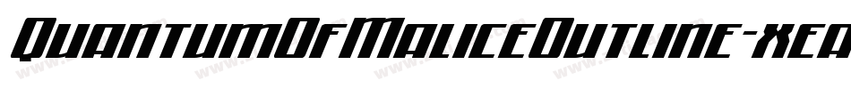 QuantumOfMaliceOutline-xear字体转换