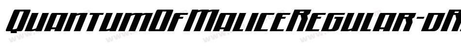 QuantumOfMaliceRegular-dRZV字体转换