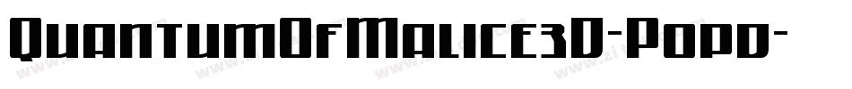 QuantumOfMalice3D-P0pd字体转换