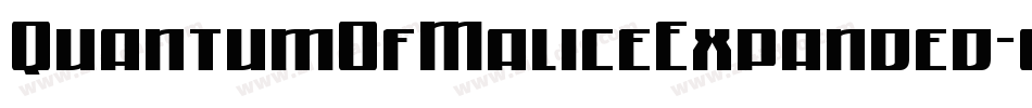 QuantumOfMaliceExpanded-032P字体转换