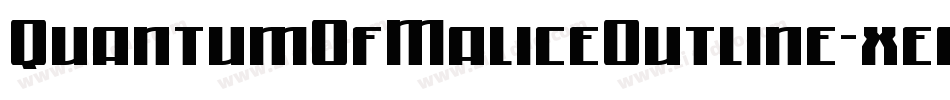 QuantumOfMaliceOutline-xear字体转换