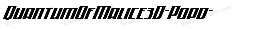 QuantumOfMalice3D-P0pd字体转换