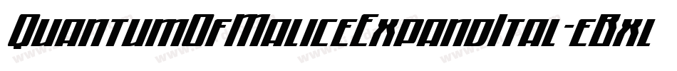 QuantumOfMaliceExpandItal-eBxl字体转换