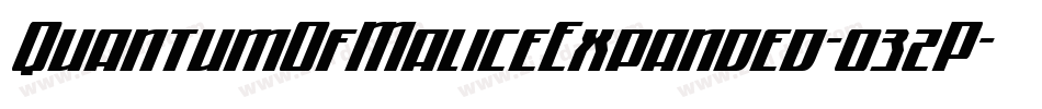 QuantumOfMaliceExpanded-032P字体转换