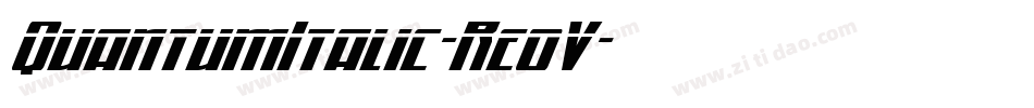 QuantumItalic-Re0V字体转换