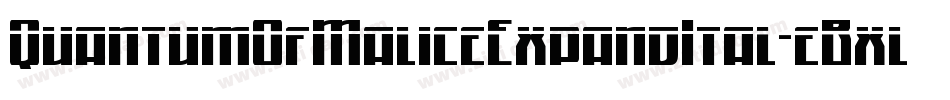 QuantumOfMaliceExpandItal-eBxl字体转换