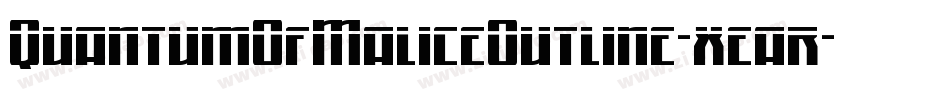 QuantumOfMaliceOutline-xear字体转换