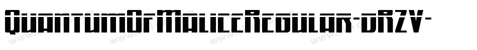 QuantumOfMaliceRegular-dRZV字体转换
