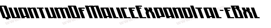 QuantumOfMaliceExpandItal-eBxl字体转换