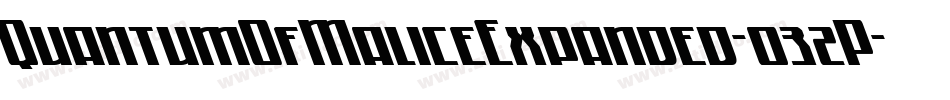 QuantumOfMaliceExpanded-032P字体转换