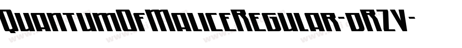 QuantumOfMaliceRegular-dRZV字体转换