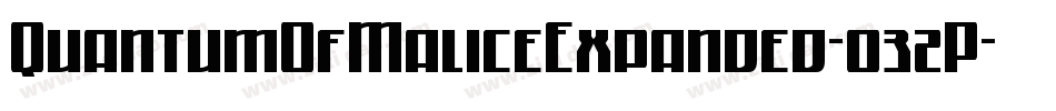 QuantumOfMaliceExpanded-032P字体转换